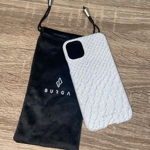Burga Glacial Desert White Snakeskin iPhone 11 Case ~New~